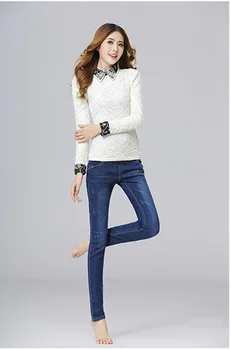 

New fashion spring and autumn pregnant women jeans maternity pants jeans blue trousers maternity clothes pregnant women pants