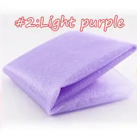 HAOCHU 5 м/лот 0,4 м Широкая мягкая прозрачная ткань органза DIY для создания искусственных цветов для свадьбы, дня рождения год вечерние украшения ролл тюль - Цвет: light purple