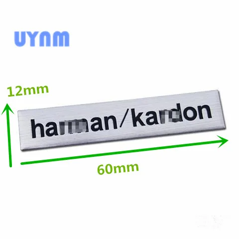 UYNM 3D алюминиевый harman/динамик Kardon аудио динамик значок стерео Наклейка для Audi BMW Mercedes Toyota Honda Ford Jeep Skoda kia