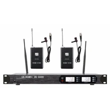 Беспроводные ПЕТЛИЧНЫЕ микрофон системы с отворотом воротник клип набор микрофон для сценического представления