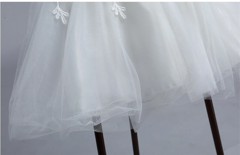 Princess Baby Girl Dress Toddler Cute Flower First Birthday Newborn Party Wedding Dresses Hat Sets Solid Infant Christening Gown (4)