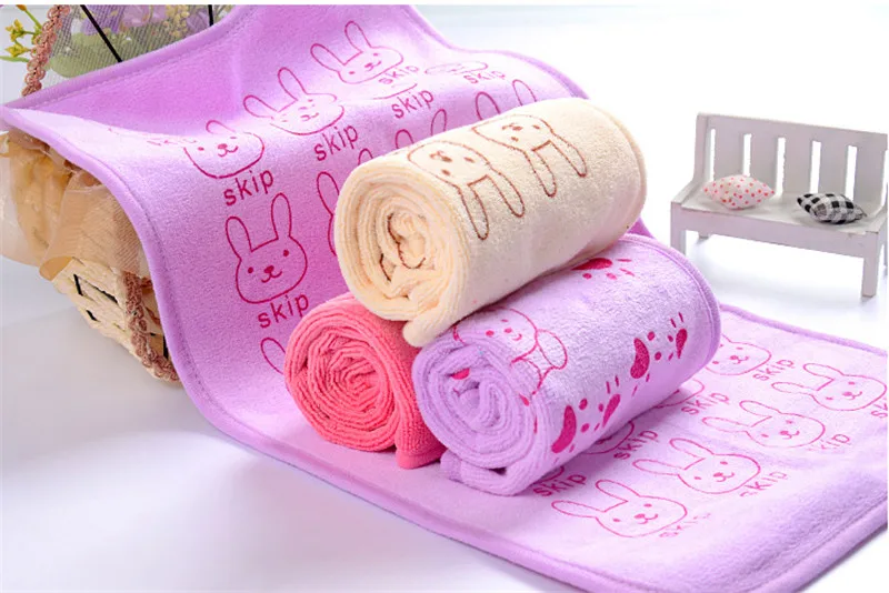 

Hot Sale New Arrival Comfortable Nano microfiber Baby Face Towels Children Towels Cartoon Hair Towels 50x20cm