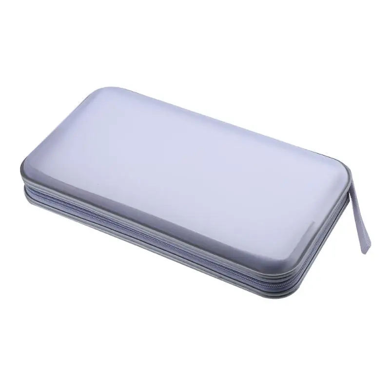 

Portable 80pcs Capacity CD DVD VCD Disc Wallet Storage Organizer Case Holder Album Box Carry Pouch Bags with zipper