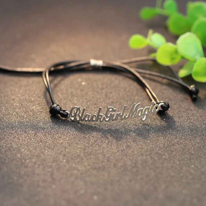 Aliexpress Personalized Name Women Bracelets Customized Aliexpress Personalized Name Women Bracelets Customized Black Rope Christmas Gift From Reliable For Suppliers On