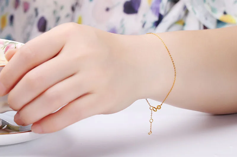 18k Au750 gold chain bracelet (13)