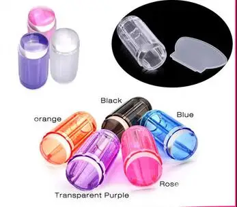 

8Colors 30Sets Clear Jelly Nail Art Stamper Clear Silicone Marshmallow Nail Stamper & Scraper Stamp Tools, KUYU751+Free shipping
