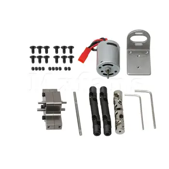

Mxfans Motor Transfer Gearbox Set Middle Drive Shaft Central Gearbox 370 Motor Base for WPL RC1:16 B14 B16