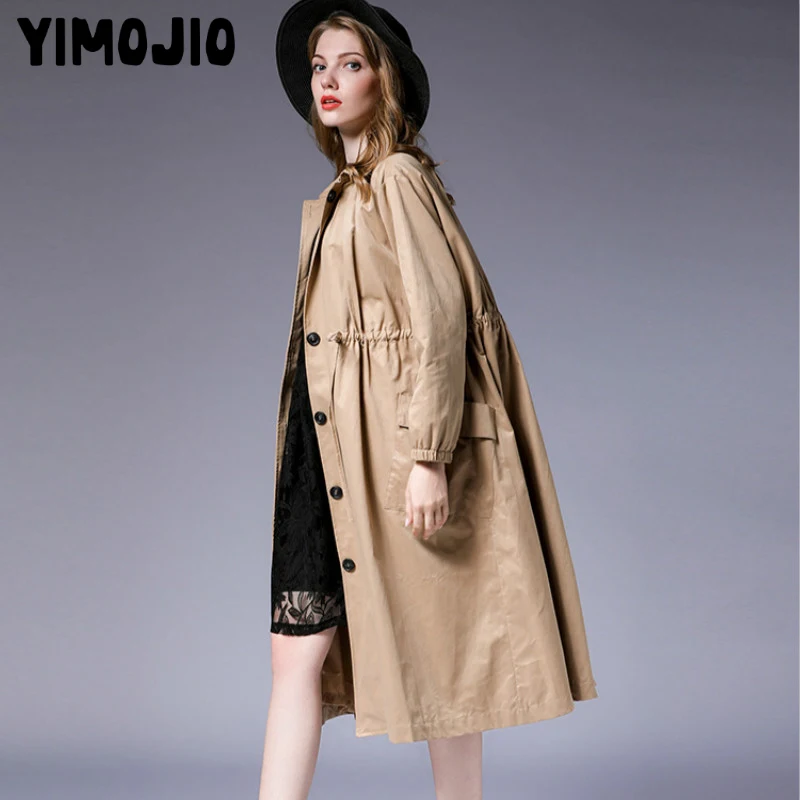 Trench coat Long Trench Spring coat women Casual Slim Trench coat for women Elegant Outside X-long Skirt coat Streetwear Ladies