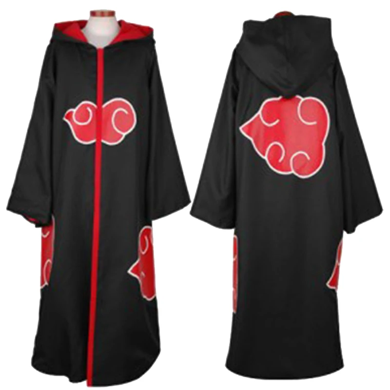 Аниме Naruto Косплей костюм Akatsuki Hawk Eagle Group плащ Uchiha Itachi Sasuke Shuriken Pain Zetsu Karin Jugo накидки