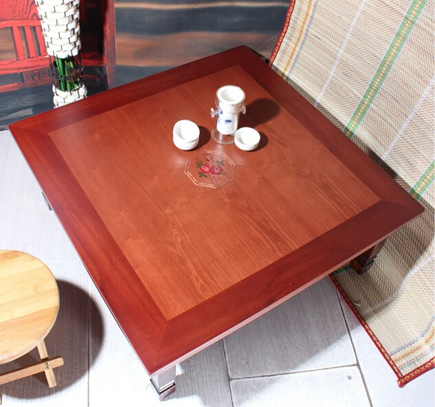Asian Antique Furniture Korean Folding Table Legs Foldable Square Asian Antique Furniture Korean Folding Table Legs Foldable Square 70cm Living Room Coffee For Tea