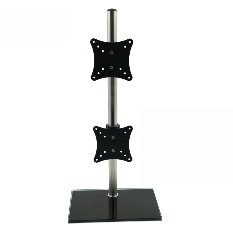 

DL-T900 17-27" glass base LCD LED dual Monitor desktop Holder Arm Full Motion computer mount bracket screen holder 20 kgs