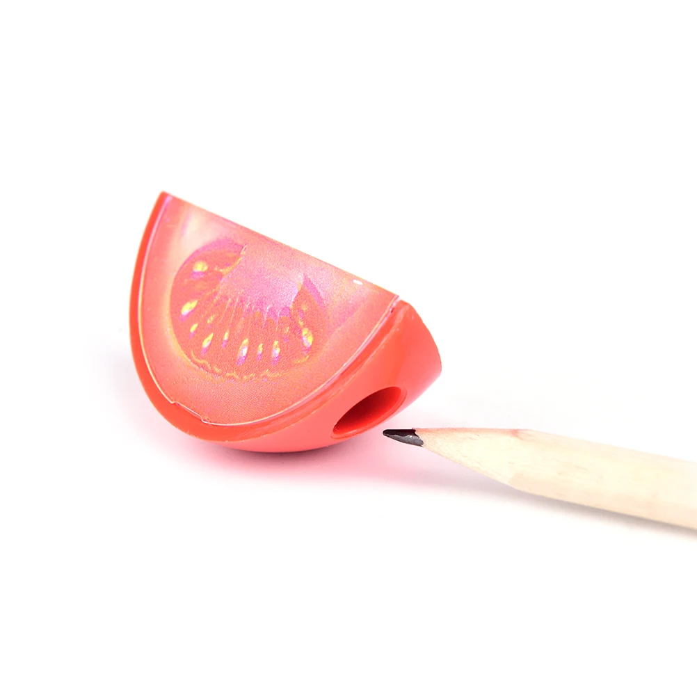 

2PCS Watermelon And Dragon Fruit Plastic Cute Creative Mini Fruit Pencil Sharpener School Student Stationery Supplies