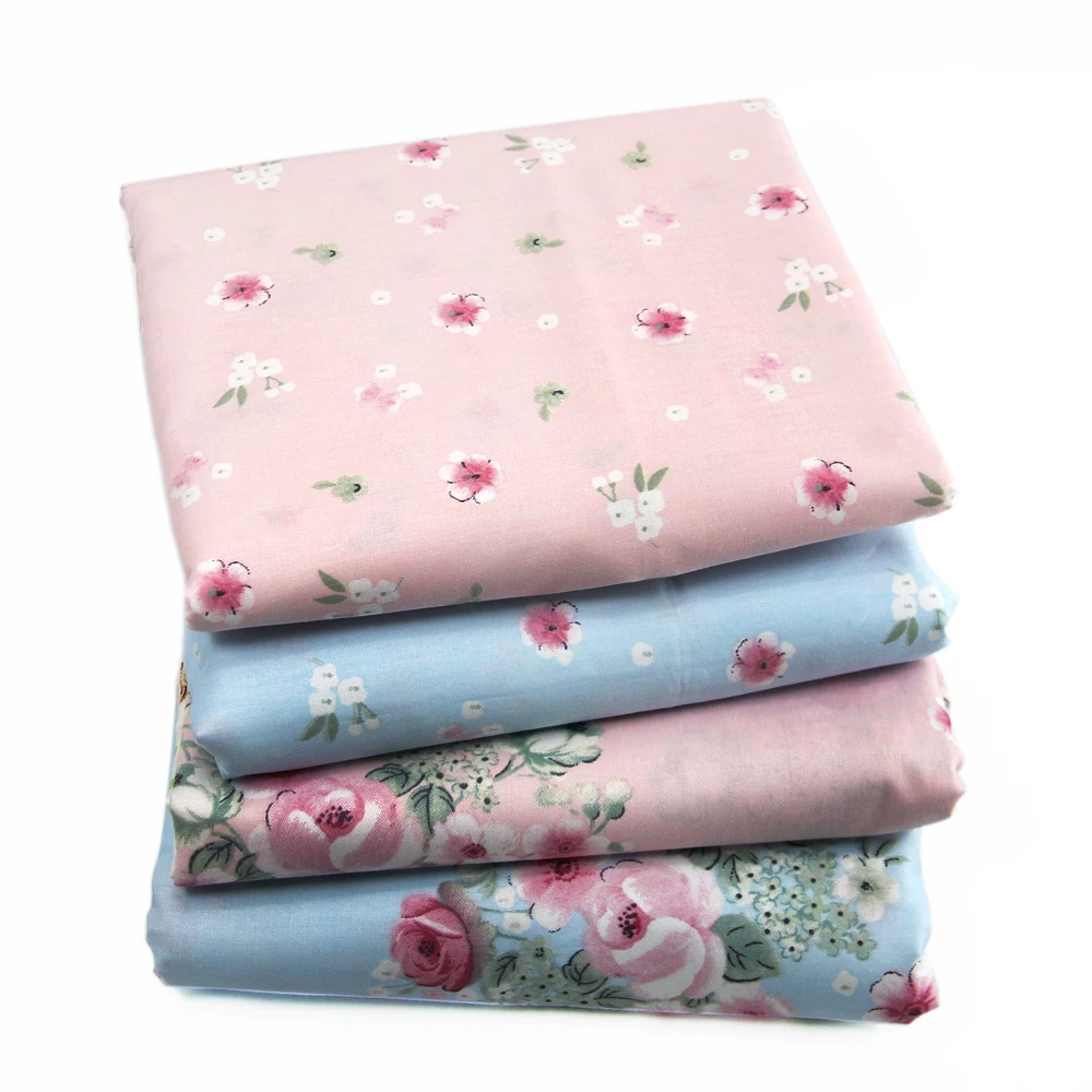 

20"*58'' 50*145cm Mixed Flowers Printed 100% Cotton Fabric,DIY Handmade Materials For Making Clothes Crafts,1Yc1986