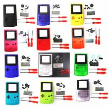 Корпус Корпуса чехол для nintendo для GBC для GameBoy цветная консоль+ отвертка+ резиновая накладка