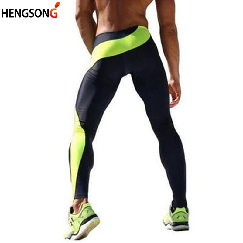 Unisex Men Workout Fitness Leggings Elastic Breathable Pants Bottom