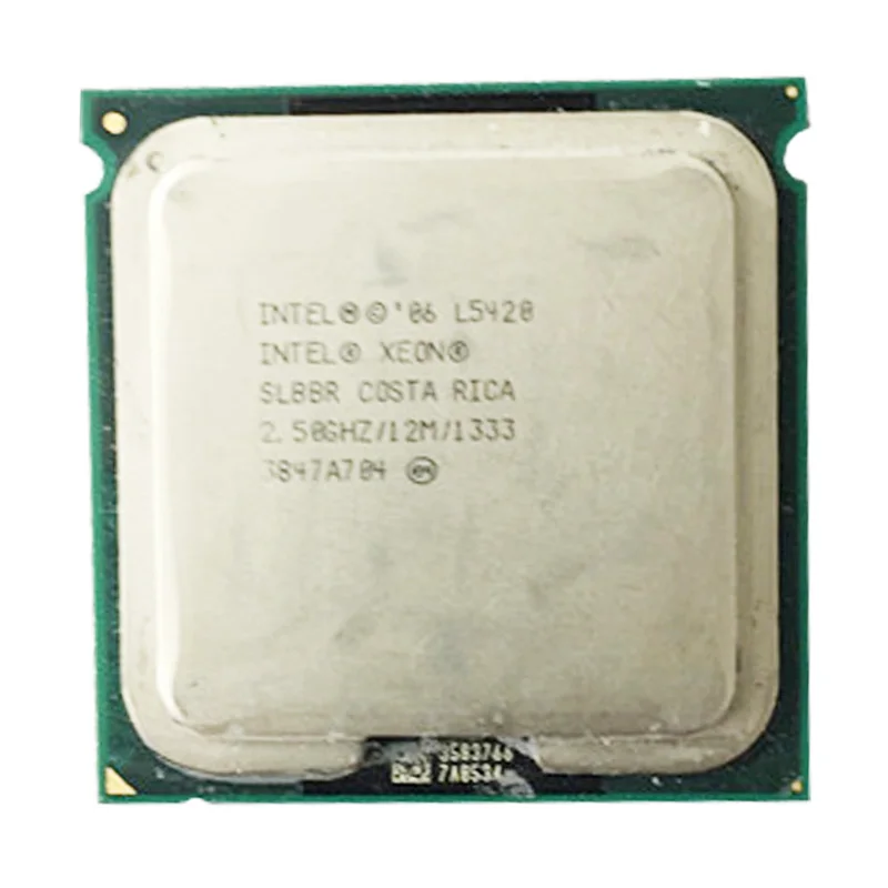 Процессор XEON l5420 2,5 ГГц/кэш L2 12 МБ/четырехъядерный/FSB 1333 МГц/серверный Процессор работает на некоторых материнских платах с 775 разъемами