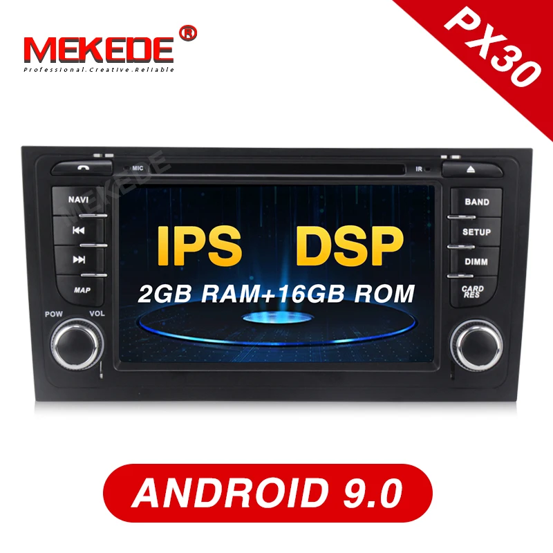 Mekede android9.0 автомобильный Радио Мультимедиа Видео плеер навигация GPS Android для AUDI A6