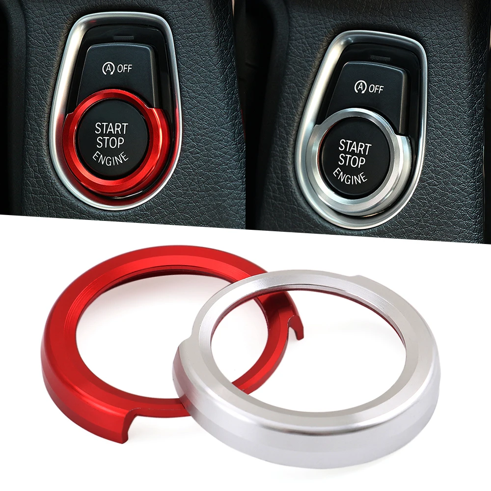 Aluminum dedicated a key start button decorative circle ignition coils