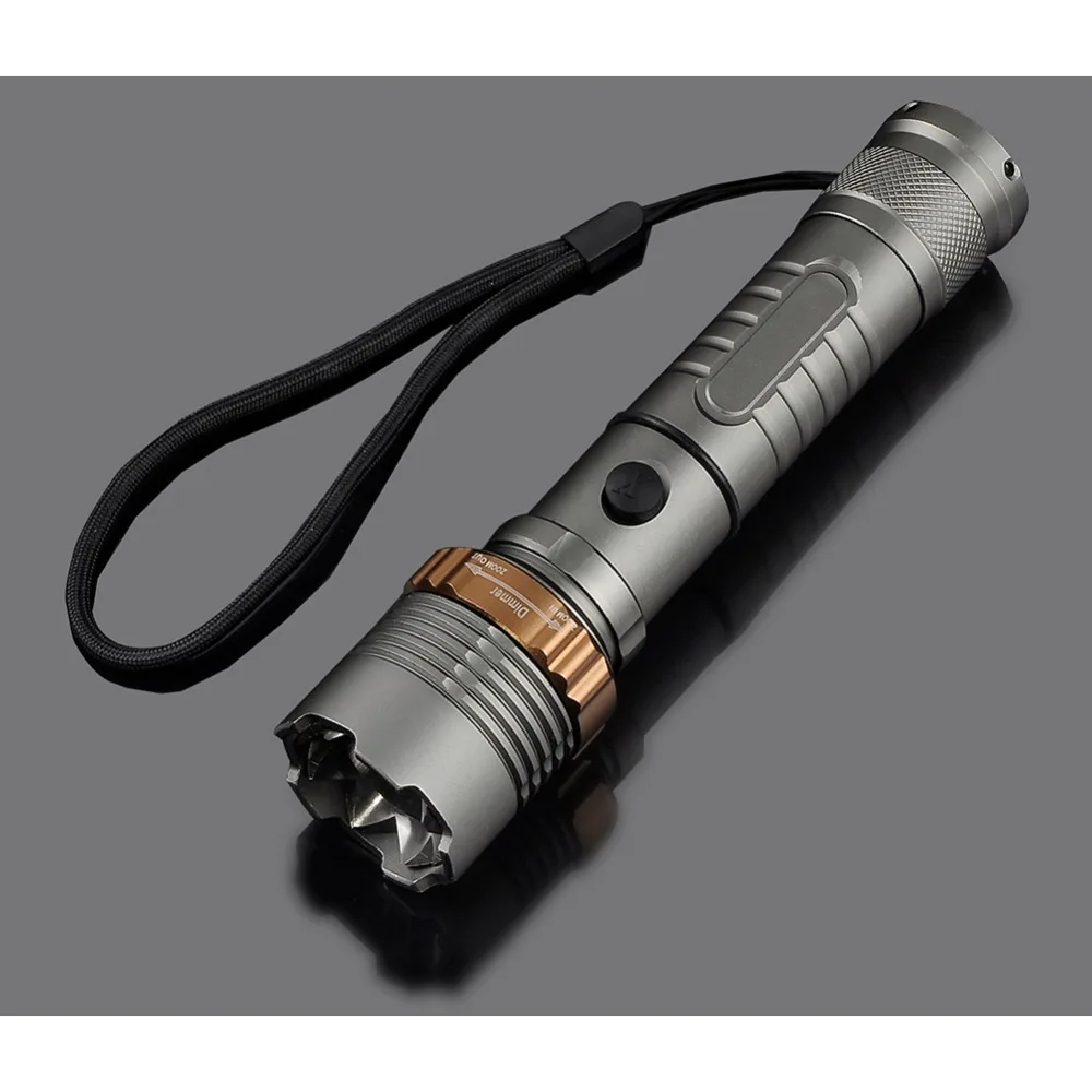LumiParty LED Flashlight Self Defense Super Bright 5000LM XM L T6