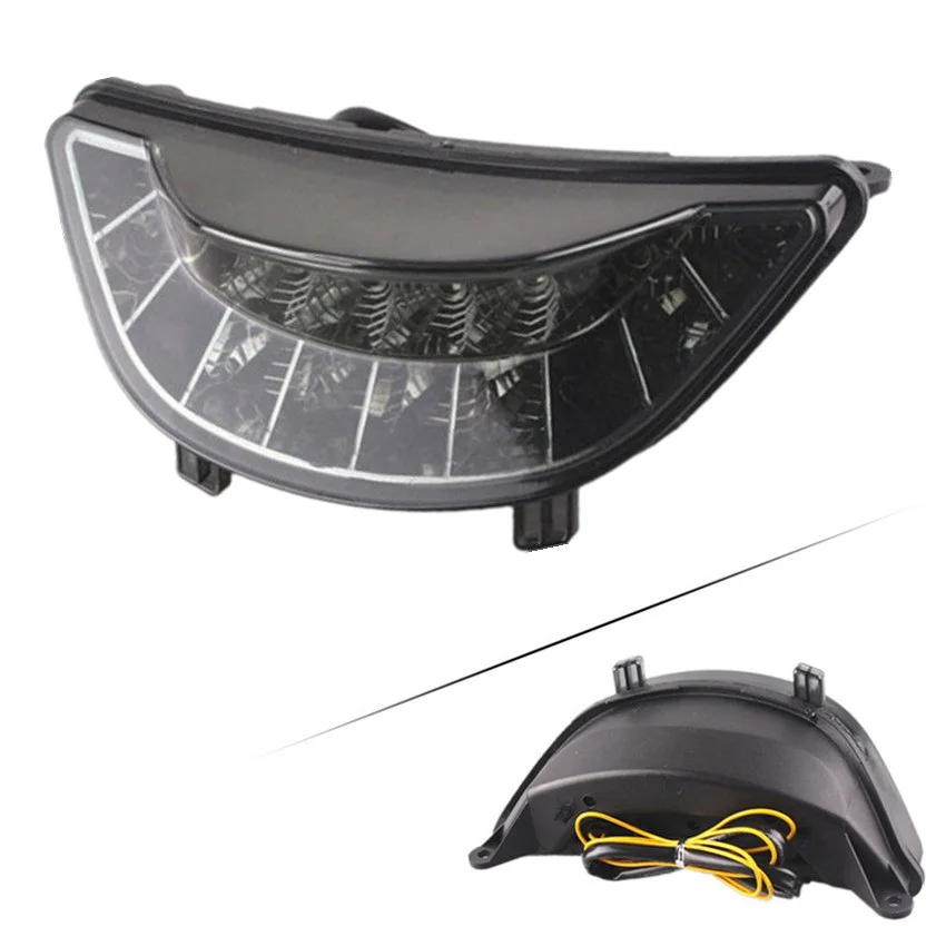 Встроенный задний фонарь светодиодный поворотники для Yamaha vmax 1700 2009 2010 2011 2012 2013 дым