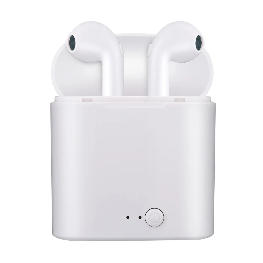 I7 tws i7s Bluetooth наушники вкладыши для ios Android Беспроводные стереонаушники с зарядным