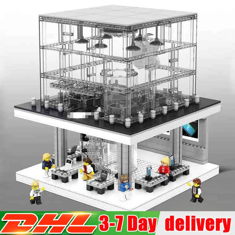 

SD6900 Compatible LegoINGlys Architecture City Street View Mobile Phone Specialty Store Building Blocks Toys Christmas Gifts