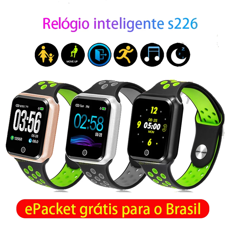 

Free ePacket S226 Smart Watch Men Women Fitness Tracker Heart Rate Monitor Smart Bracelet Blood Pressure Pedometer Android IOS