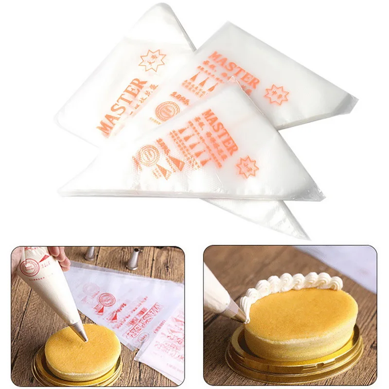 10/100/200/300PCs Disposable pastry bag icing piping cake nozzles Cupcake Decor Fondant Cake Cream Pastry Tip Baking Tools 7 | Дом и сад