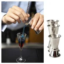 FJS-3x для коктейлей из нержавеющей стали пить замер Кубок стакан, посуда для напитков инструмент, смесь