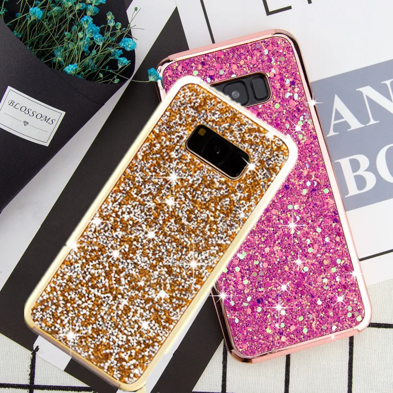 

Luxury Jewelled Glitter Shockproof Phone Case For Samsung Galaxy S8 S9 Plus Note 8 Note 9 Shiny Diamond Case Cover Coque