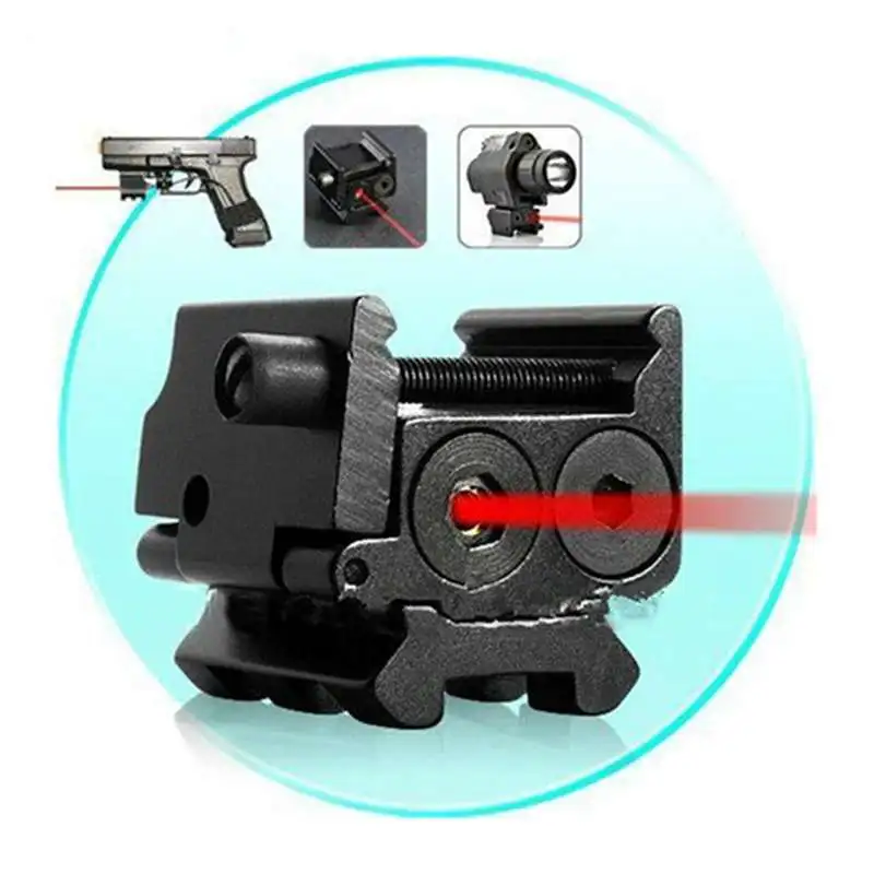 Details about   Mini Adjustable Compact Red Dot Sight/Laser Scope For Pistol Gun 20mm Rail Mount 
