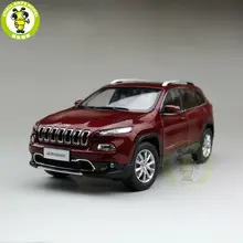 1/18 Jeep Cherokee литья под давлением металла автомобилей внедорожник Модель Коллекция подарков красного цвета