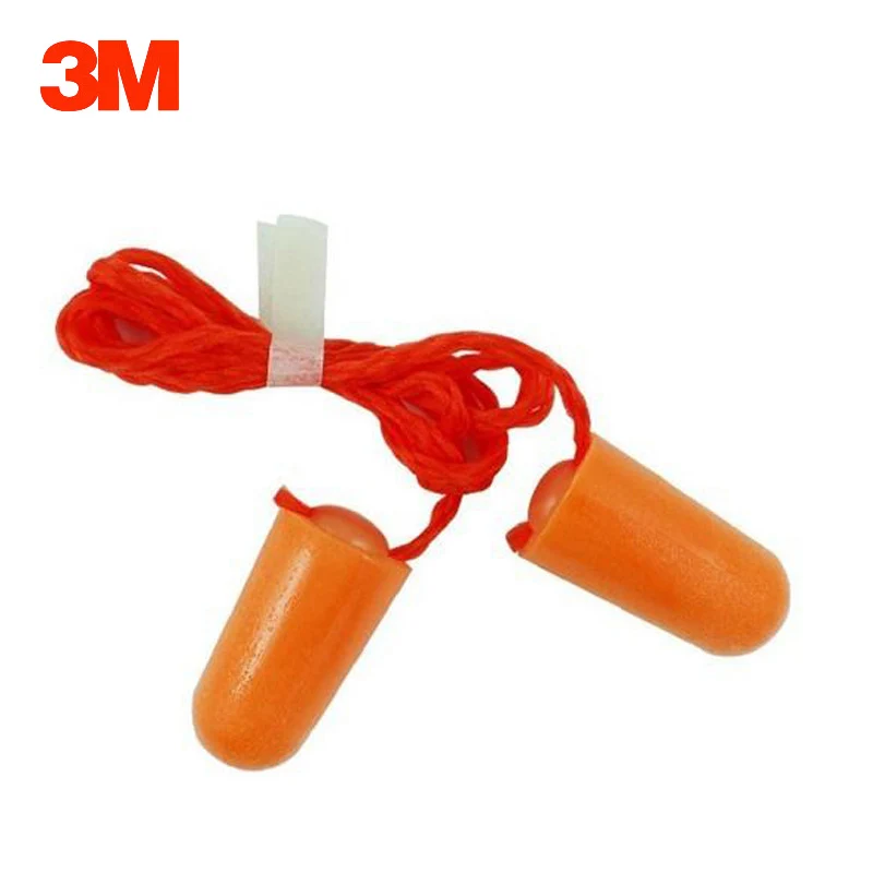 3M 1110 Earplugs Bullet type with lines Noise Reducer Soundproof Ear plugs For Sleep Learning