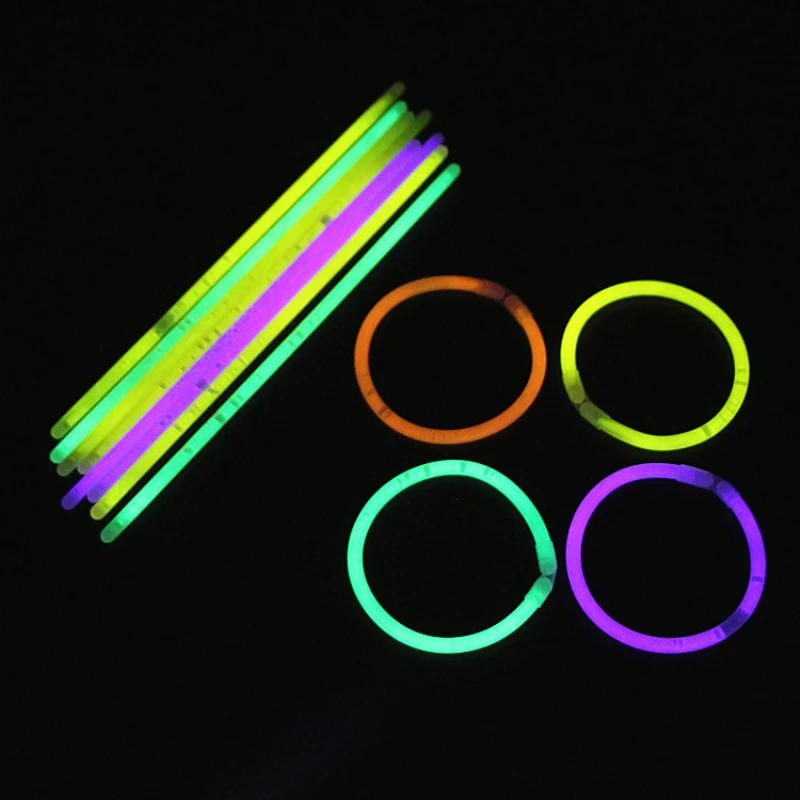 Neon for Wedding Party Bright In Dark Colorful Glow Sticks Party Fluorescence Light Glow Sticks Kids DIY Toy Bracelets Necklaces