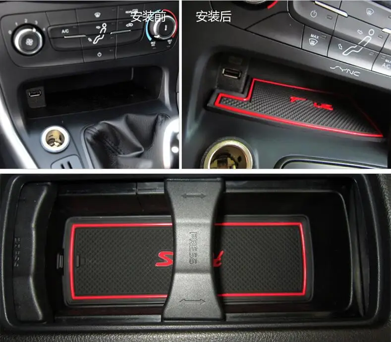 Для Ford Focus 3 2012 2013 2014 дверной коврик прокладка для ворот противоскользящая
