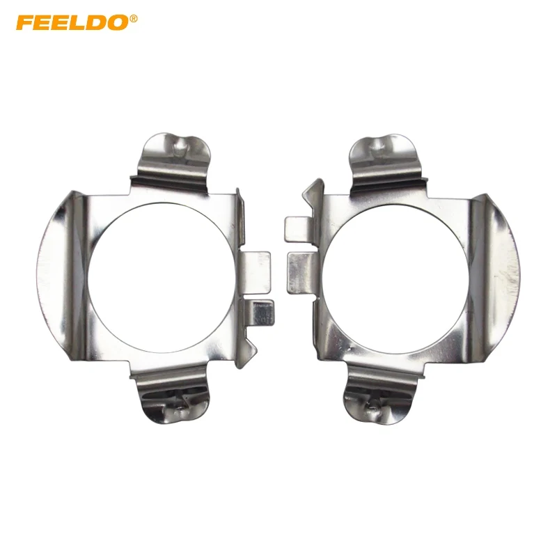 FEELDO 2Pcs Auto LED Headlight H7 Sokets Adaptor Holder For Mercedes Benz B-Class / C-Class ML Class Ford Edge Lamp Base #5535 | Автомобили