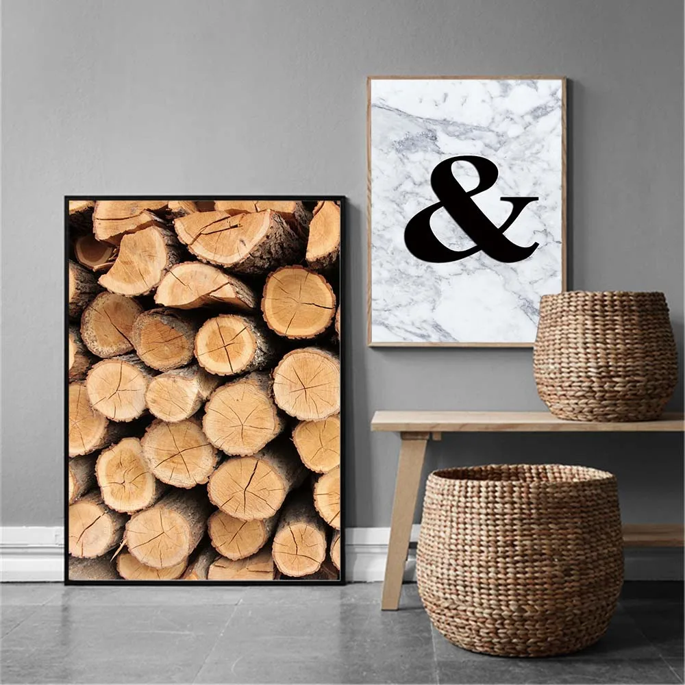 Quadro Куадрос Decoracion древесины письмо Плакаты и отпечатки холст картины завод картина северных настенные панно искусства для гостиной