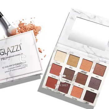 

ICYCHEE 12Colors Nude Glitter Eyeshadow Matte Shimmer Palette Long Lasting Waterproof Mineral Powder Eye Shadow Makeup Cosmetic