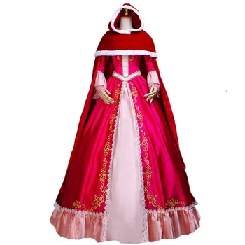 

2018 Beauty and the Beast costume fancy Halloween costumes for women Princess Belle cosplay costume Full Set With Cloak