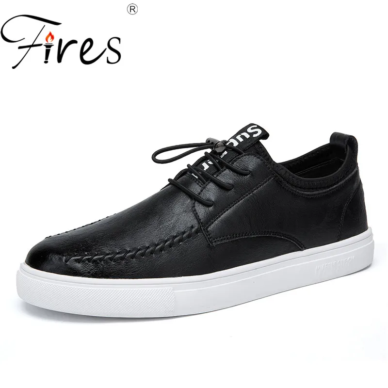

Fires Men Sport Shoes Artificial Leather Running Shoes Comfortable Light Jogging Shoes Male Black Brown Walking Sneakers