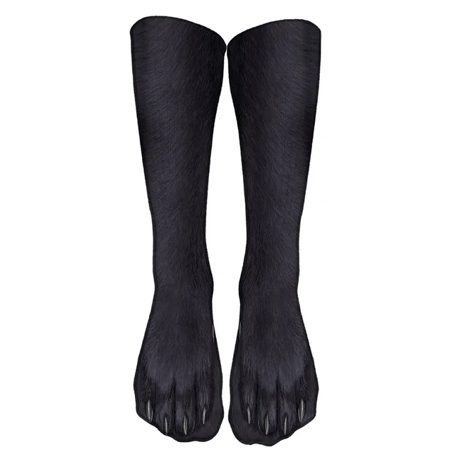 Funny Leopard Tiger Cotton Socks For Women Happy Animal Kawaii Unisex Socks Harajuku Cute Casual High Ankle Socks Female Party Style2