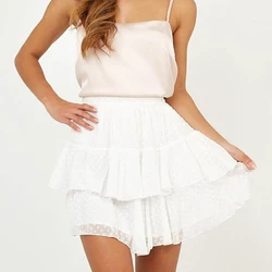 Ursohot Faldas de Gasa de Cintura Alta de Doble Capa Falda Plisada Del Verano de las Mujeres Niñas Dulces Faldas de Playa Mini Falda Streetwear 2019 Ursohot Faldas de Gasa de Cintura Alta de Doble Capa Falda Plisada Del Verano de las Mujeres Niñas Dulces Faldas de Playa Mini Falda Streetwear 2019