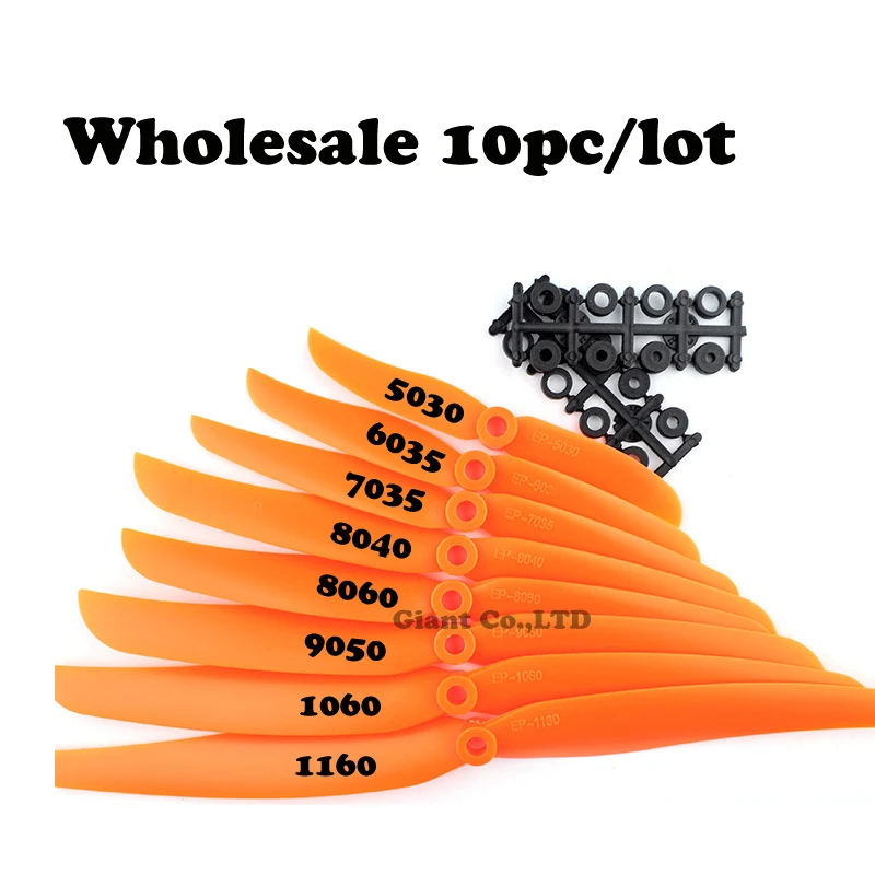 

NZACE 10pc/lot GWS Screw Propeller PROP 5pk DD Flyer 10X6 C BS1V EP1160 1060 9050 8060 8040 7035 6035 5030 Free shipping