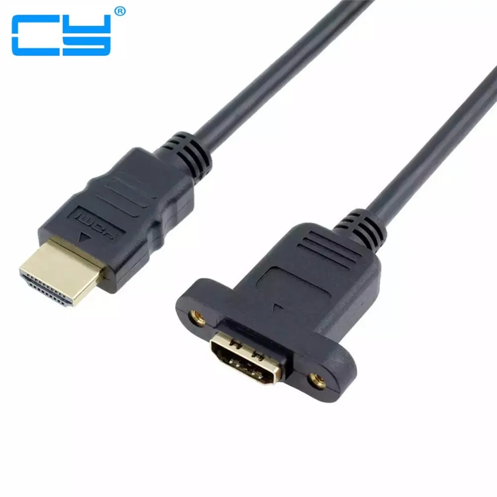 HDMI A 1.4 19pin male to hdmi A type Female extension cable with Screw