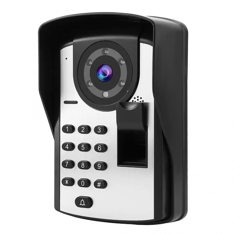 7in lcd IP пароль отпечатка пальца дистанционного ИК Видео Смарт дверной звонок монитор домофон 2019