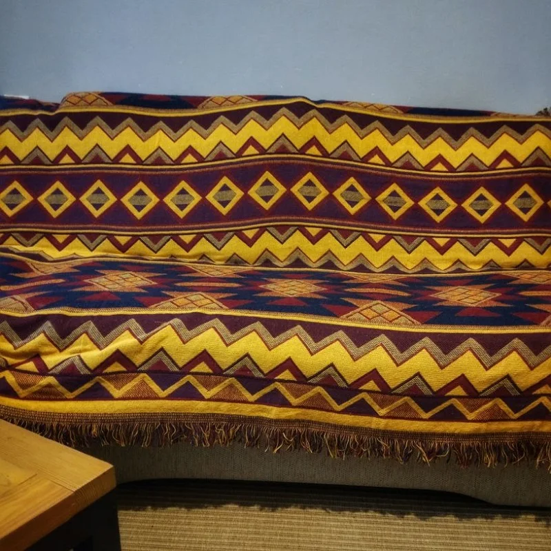 Тканое покрывало богемный стиль декоративный диван одеяла чехол для пианино постельные принадлежности для чистки ковров, для дома