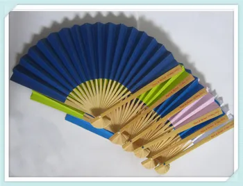 

Free Shipping 100pcs/lot Nice paper wedding fans persoanlized paper fan
