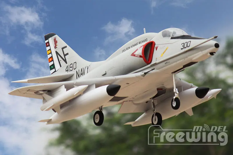 Freewing электрический RC EDF jet A-4E/F SKY HAWK самолет 80 мм вентилятор с электроприводом самолет 6s PNP или комплект+ S Выдвижная модель самолета хобби