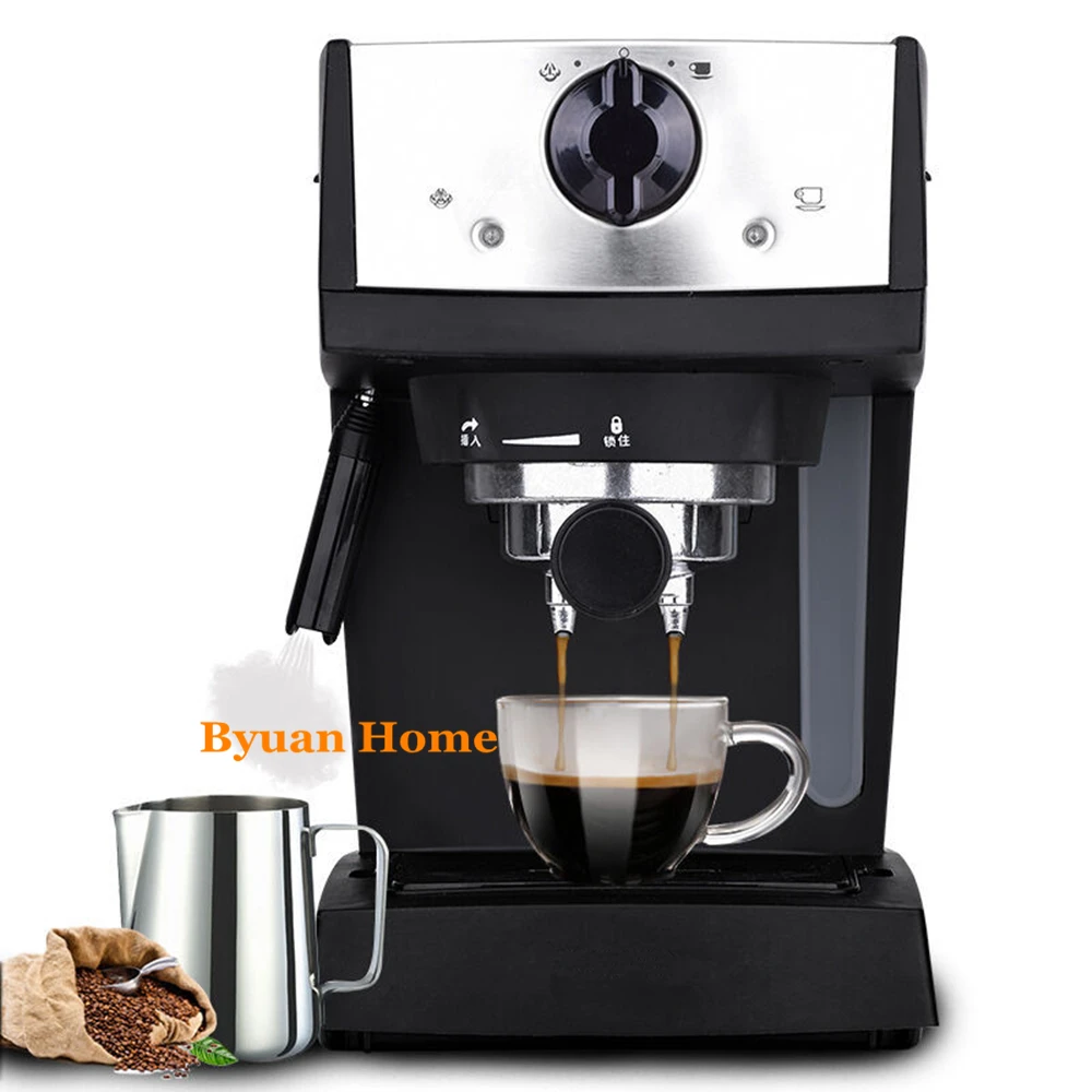 Semi auto Espresso coffee maker with milk frother cappuccino nice crema
