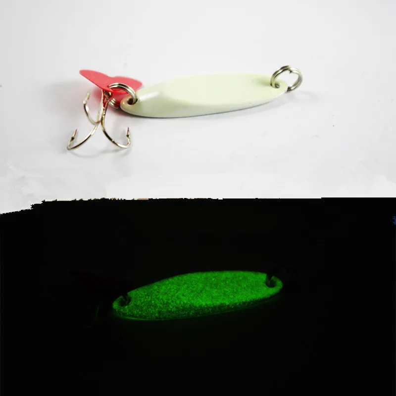 

Beveling Spoon Lures Hard Bait Glow in Dark For Night Fishing 5-21g Jigbait Lure